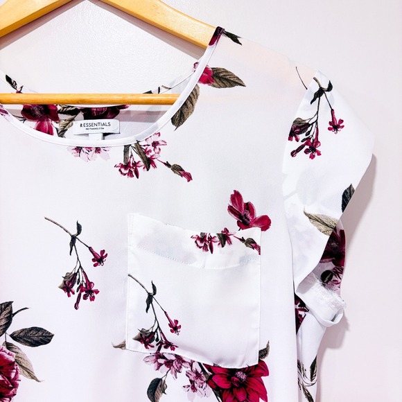 REITMANS White floral flowy blouse | Feminine casual | Medium - Picture 3 of 7